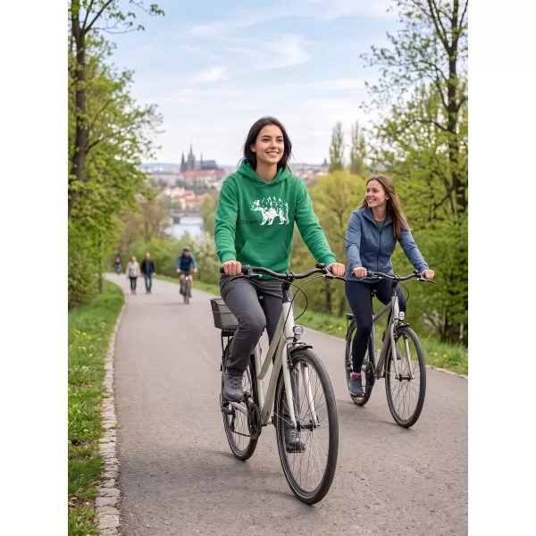  Dječji sweatshirt ALTISPORT ALM193422 SREDNJE ZELENA 