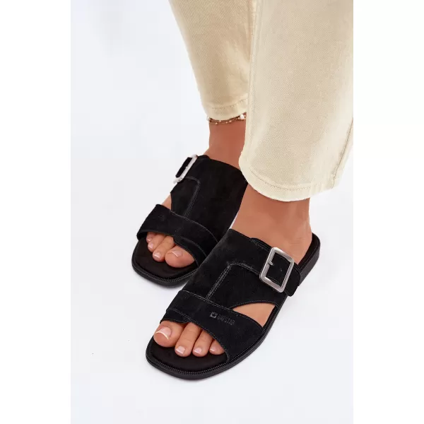  Ženske papuče BIG STAR SHOES TT274477 CRNA 