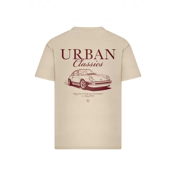  Muška majica kratkih rukava URBAN CLASSICS TB8755 BIJELO/PIJESAK 