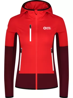 Ženska powerfleece majica NORDBLANC RAVINE NBSFL8336 CRVENA