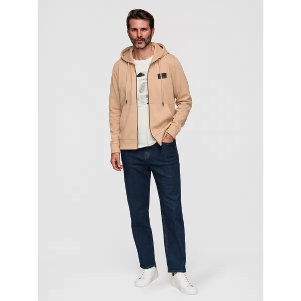  Muški sweatshirt OMBRE OM-SSZP-0256 PIJESAK 