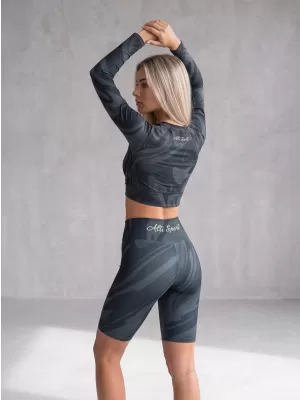 Ženske vrhunske tajice preko koljena (nove veličine) ALTISPORT VOJ/ALW072LEG06 CRNA