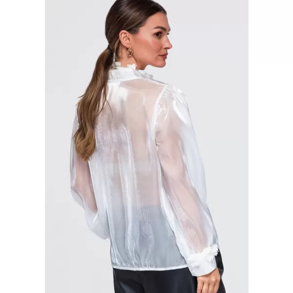  Ženska bluza OMBRE OW-TS-E0086 BIJELA 