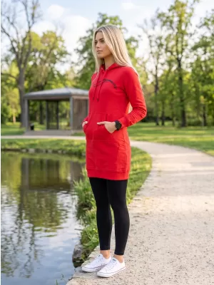 Ženska produžena majica ALTISPORT ALW001419 CRVENA