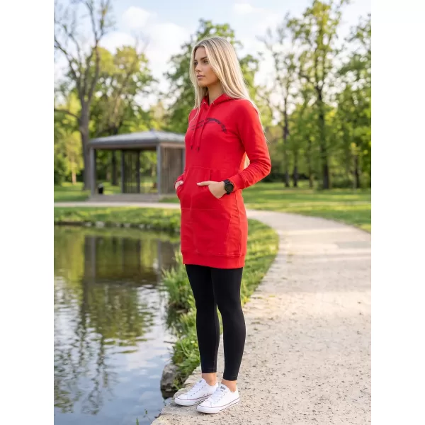  Ženska produžena majica ALTISPORT ALW001419 CRVENA 