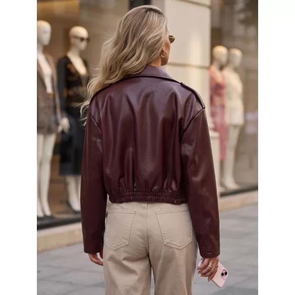  Ženska jakna DSTREET TY5952 TAMNOCRVENA 