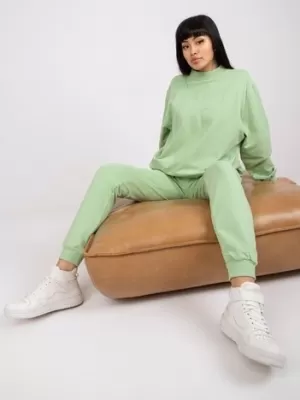 Ženski sweatshirt BASIC FEEL GOOD AP-BL-A-R001 PISTACIJE