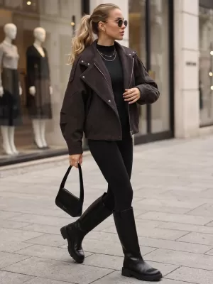 Ženska jakna DSTREET TY6034 SMEĐA