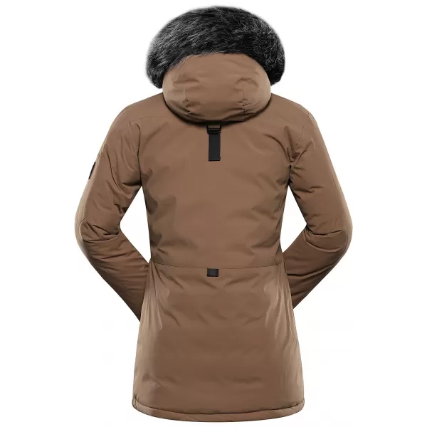  Ženska zimska jakna ALPINE PRO WERDA 3 SEPIA NIJANSA 