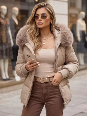 Ženska jakna DSTREET TY6005 KARAMELA