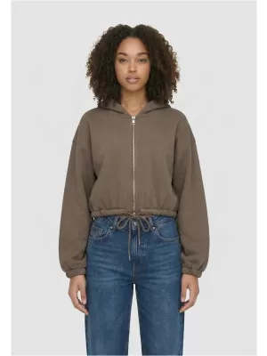 Ženski sweatshirt URBAN CLASSICS TB8635-23646 DUBOKA TAUPE