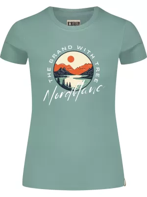 Ženska majica kratkih rukava NORDBLANC STARLIGHT NBSLT8176 ZELENA