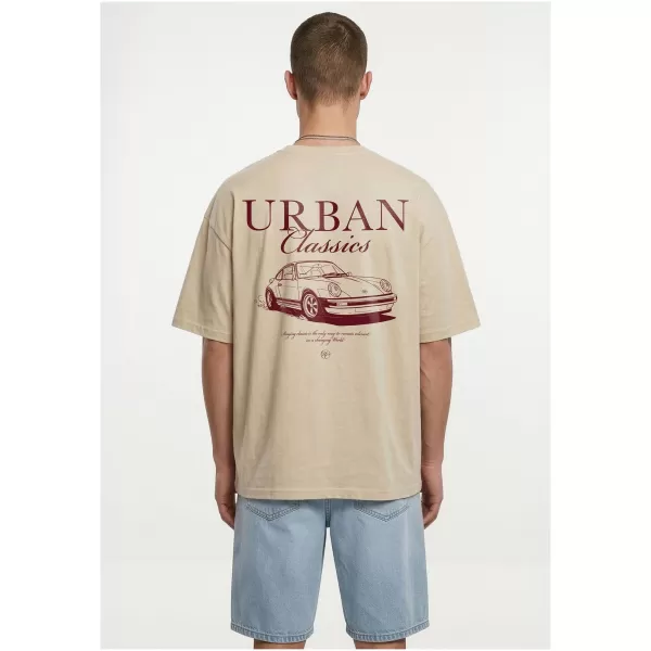  Muška majica kratkih rukava URBAN CLASSICS TB8755 BIJELO/PIJESAK 