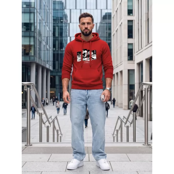  Muški sweatshirt DSTREET NX5146BX-18-09 CRVENA 