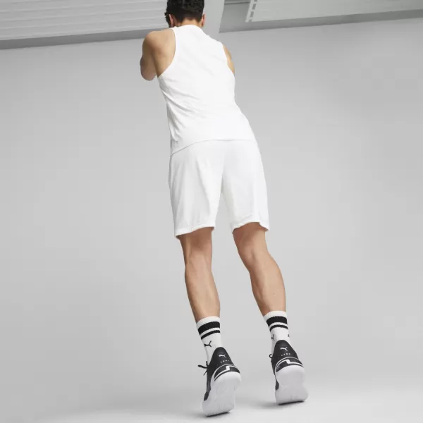  Muške kratke hlače PUMA HOOPS TEAM PRACTICE SHORT 676641-02 PUMA BIJELA 
