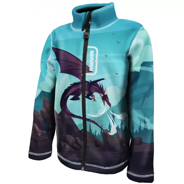  Dječja majica od flisa WAMU DRAGON FANTASY PLAVA 