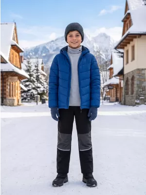 Dječje tople softshell hlače ALPINE PRO HERGO CRNA
