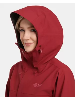 Ženska hardshell jakna KILPI MONTANA-W 1L0102KI TAMNOCRVENA