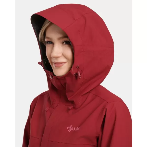  Ženska hardshell jakna KILPI MONTANA-W 1L0102KI TAMNOCRVENA 