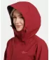 Ženska hardshell jakna KILPI MONTANA-W 1L0102KI TAMNOCRVENA