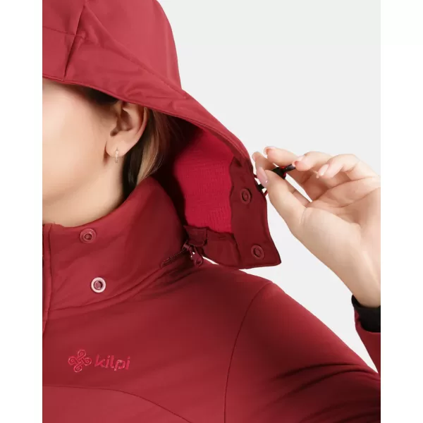  Ženska softshell jakna KILPI ONTAVIA-W 1L0113KI TAMNOCRVENA 