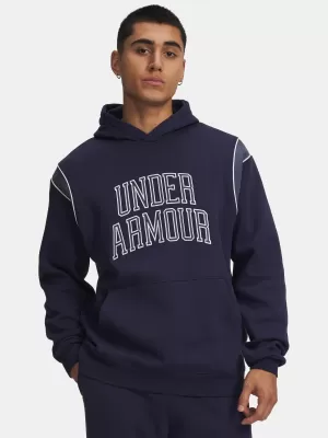 Muški sweatshirt UNDER ARMOUR RIVAL FLEECE NOV HOODIE 6009353-410 PLAVA
