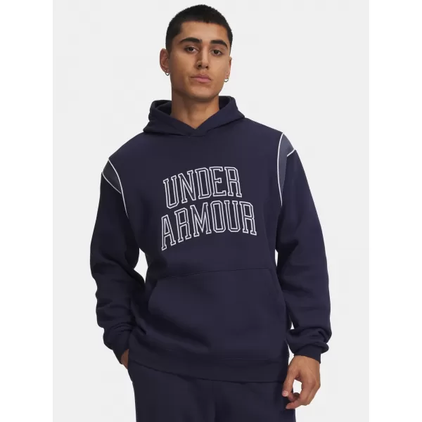  Muški sweatshirt UNDER ARMOUR RIVAL FLEECE NOV HOODIE 6009353-410 PLAVA 