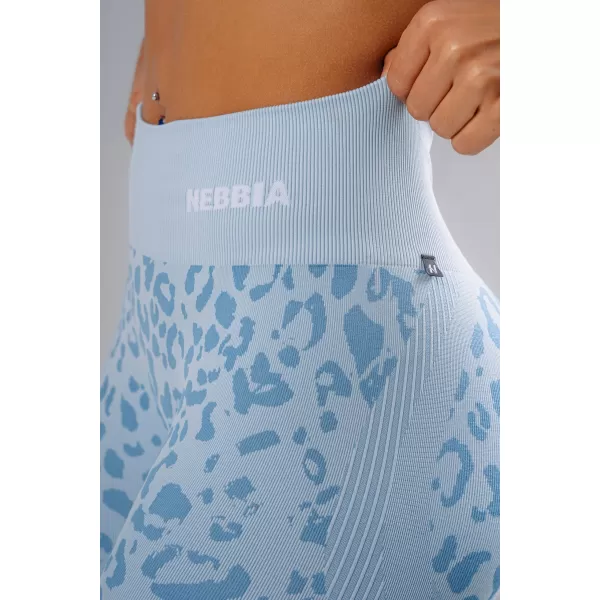  Kompresijske push-up kratke hlače s leopard printom NEBBIA PRIMAL 856 PLAVI LEOPARD 
