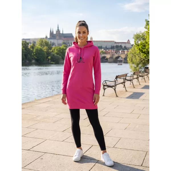  Ženska produžena majica ALTISPORT ALW091419 MAGENTA 