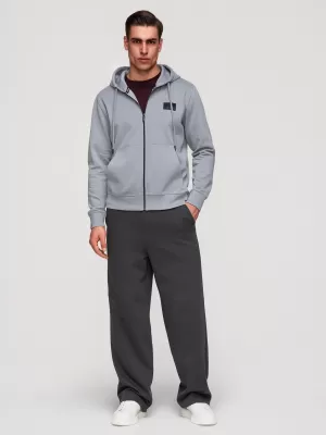 Muški sweatshirt OMBRE OM-SSZP-0256 SIVA
