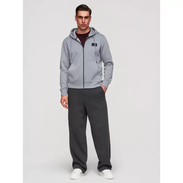 Muški sweatshirt OMBRE OM-SSZP-0256 SIVA 