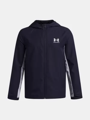 Jakna za dječaka UNDER ARMOUR UA B RIVAL WVN JACKET 1390154-410 PLAVA