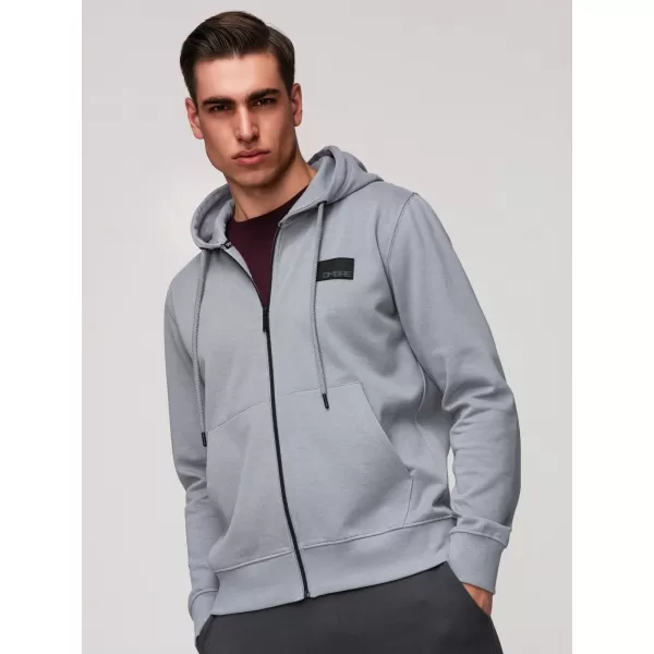  Muški sweatshirt OMBRE OM-SSZP-0256 SIVA 
