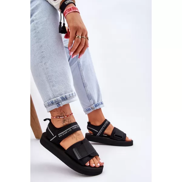  Ženske sandale BIG STAR SHOES LL274784 CRNA 