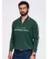 Muški sweatshirt OMBRE OM-SSNZ-0268 TAMNO ZELENA