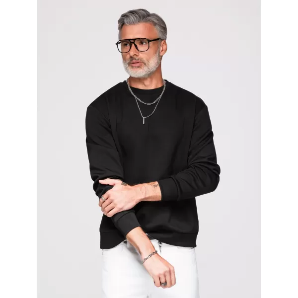  Muški sweatshirt OMBRE OM-SSNZ-0274 CRNA 