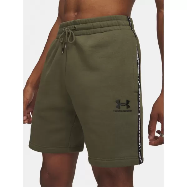  Muške kratke hlače UNDER ARMOUR ICON FLEECE SHORT TAPING 1390299-391 ZELENA 