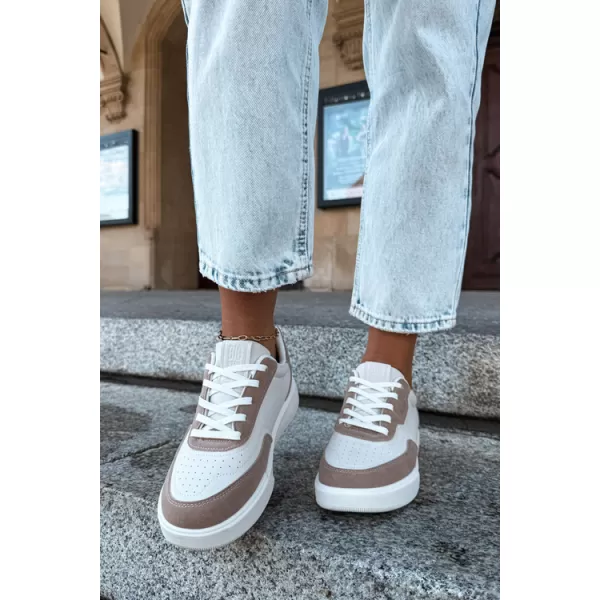  Ženske tenisice BIG STAR SHOES UU274275 BIJELO/BEŽ 