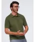 Muška polo majica OMBRE OM-POSS-0178 MASLINA