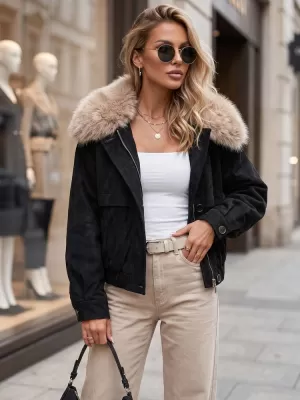 Ženska jakna DSTREET TY5695 CRNA