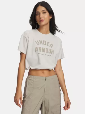 Ženska majica kratkih rukava UNDER ARMOUR BUNGEE HEM TEE 6010950-110 BIJELA