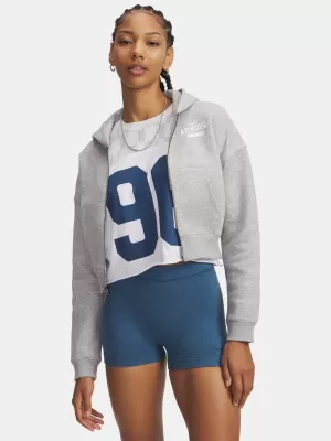 Ženski sweatshirt UNDER ARMOUR ICON FLEECE NOV FZ 6010978-011 SIVA