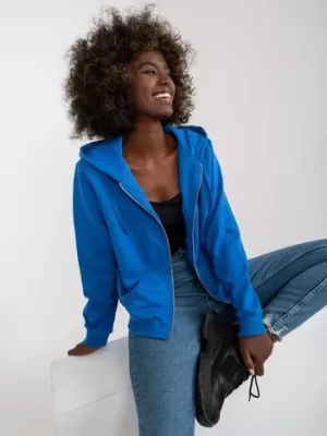 Ženski sweatshirt BASIC FEEL GOOD B-002.06 TAMNOPLAVA