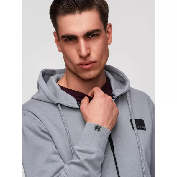  Muški sweatshirt OMBRE OM-SSZP-0256 SIVA 