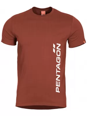 Muška majica kratkih rukava PENTAGON AGERON KESTENJASTO CRVENA