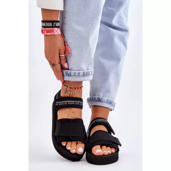  Ženske sandale BIG STAR SHOES LL274784 CRNA 