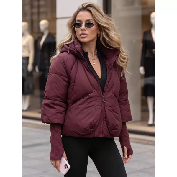  Ženska jakna DSTREET TY5898 TAMNOCRVENA 