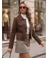 Ženska jakna DSTREET TY5879 KAKI