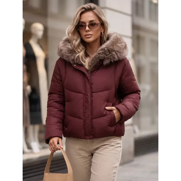  Ženska jakna DSTREET TY5985 TAMNOCRVENA 