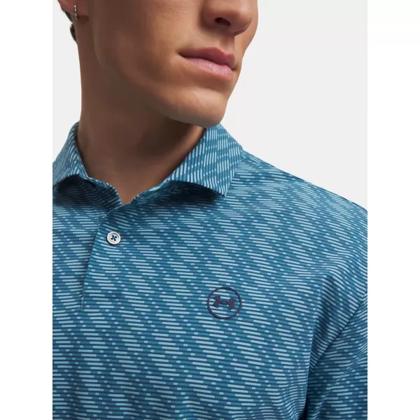  Muški polo UNDER ARMOUR UA DRIVE CHILL PRINTED POLO 6009724-466 PLAVA 